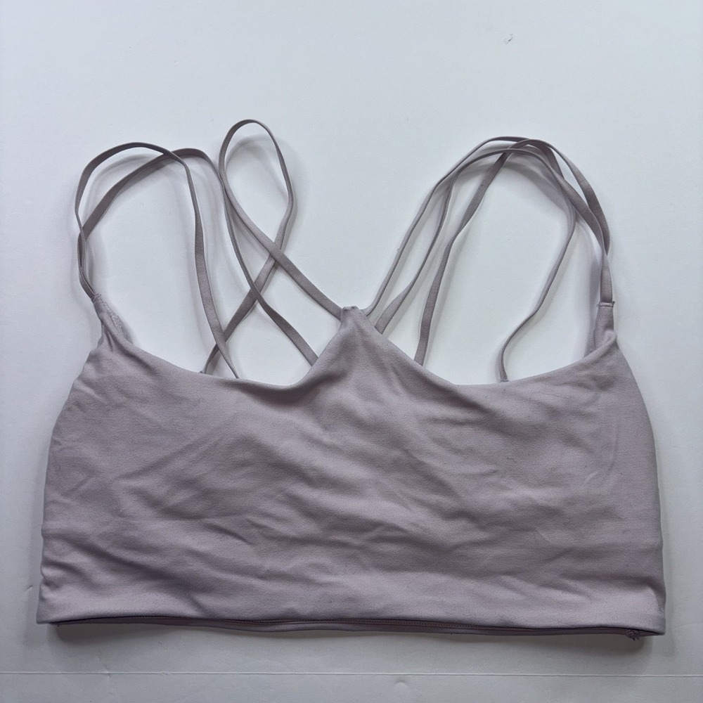 Lululemon Free to Be Sports Bra Lavender Lilac Women's Size 8 Padded Athletic